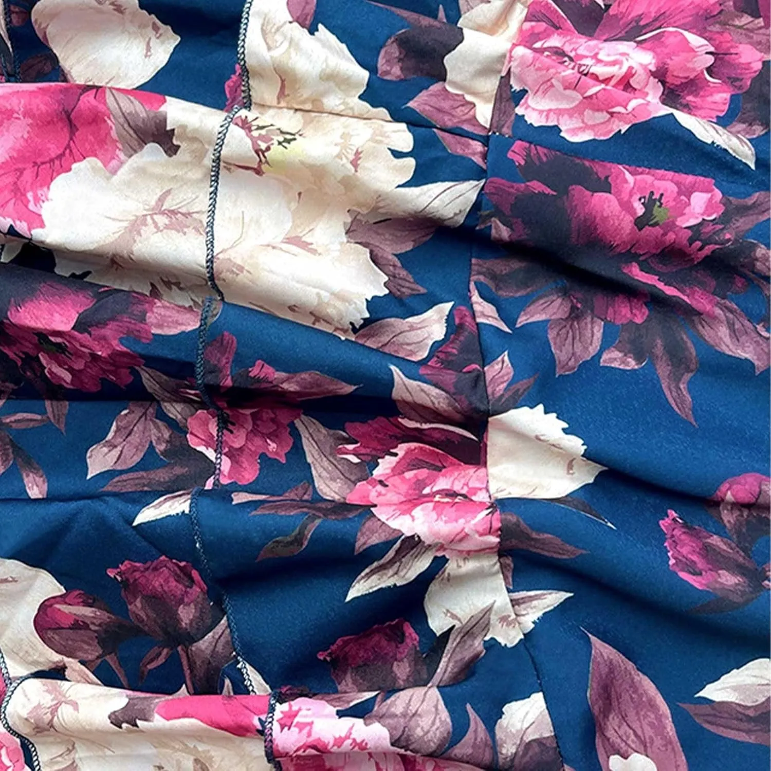 2025 Summer 2 Piece Boho Floral Outfits for Women Short Sleeve Off Shoulder Crop Top and High Waist Flowy Long Skirt Set