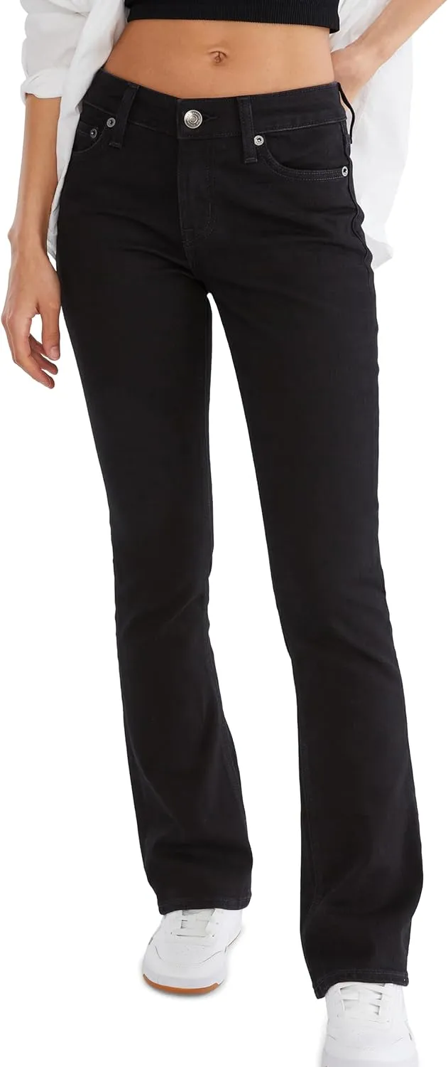 Aeropostale Women's Aero Mid Rise Bootcut Jean