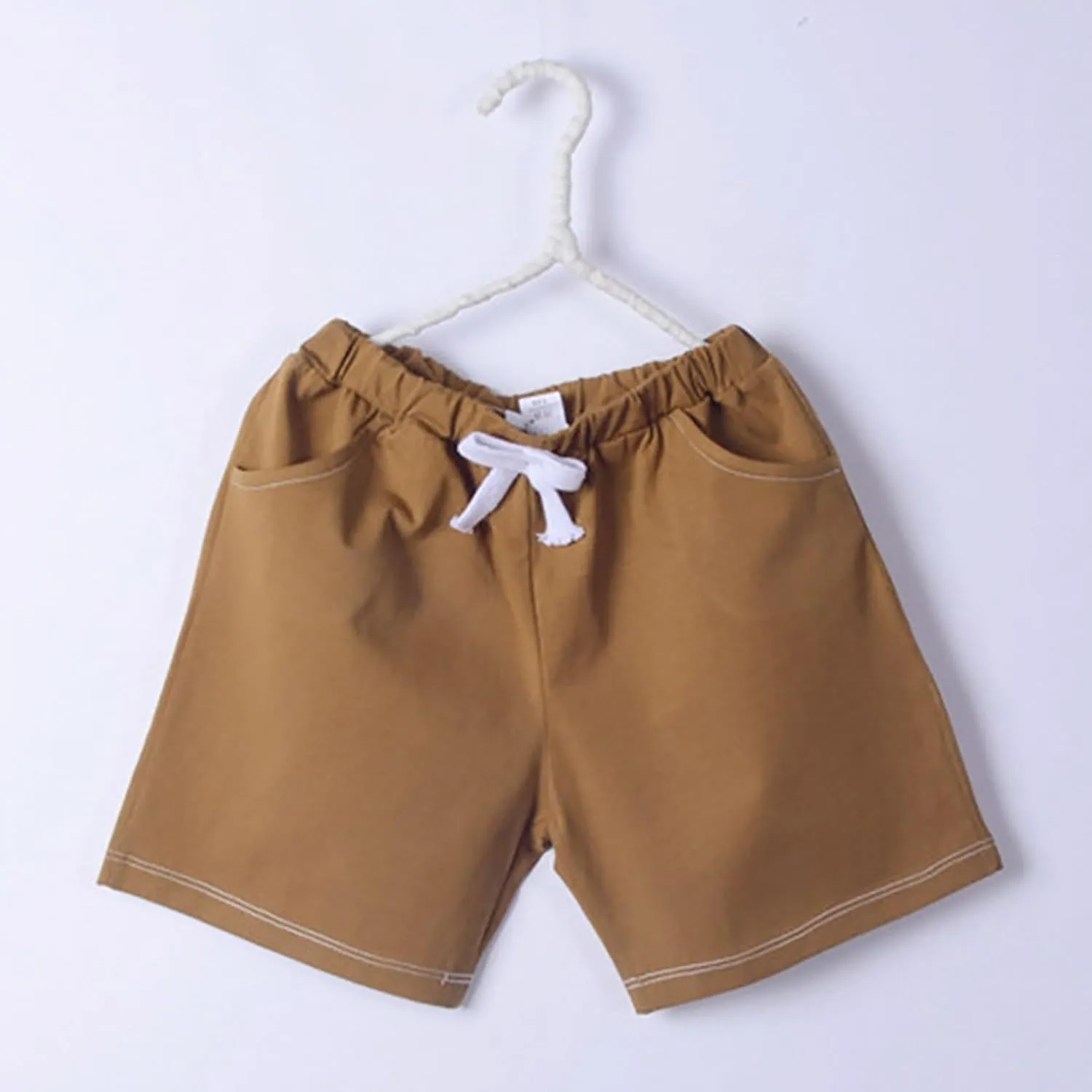 Baby Boys Shorts Casual Toddler Pull On Jogger Short Drawstring Elastic Waist Girls Cotton Pants Birthday Girl Outfit