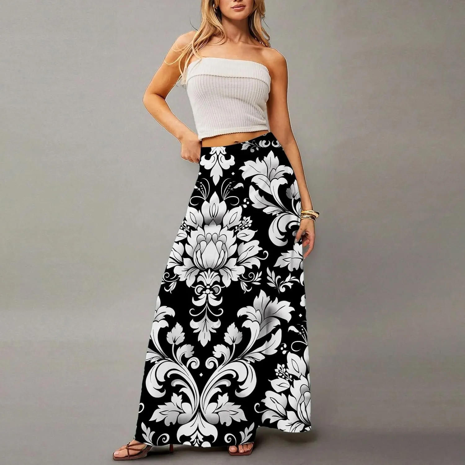 Beach Skirts for Women, Summer Elegantes Maxi Casual Trendy Womens Skirts