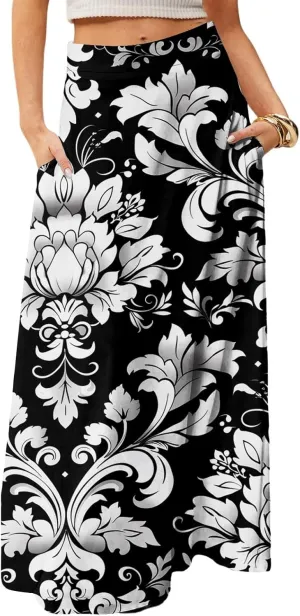 Beach Skirts for Women, Summer Elegantes Maxi Casual Trendy Womens Skirts