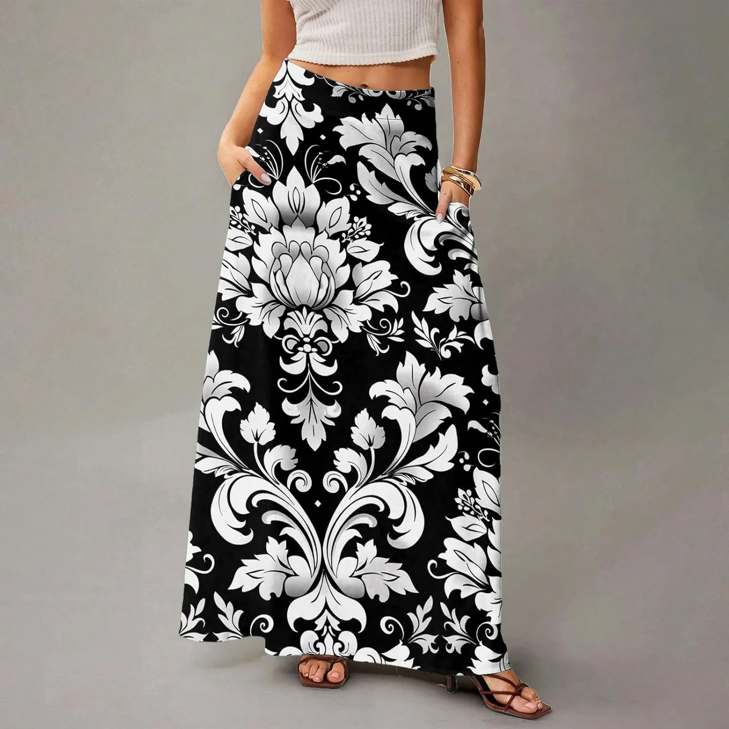 Beach Skirts for Women, Summer Elegantes Maxi Casual Trendy Womens Skirts