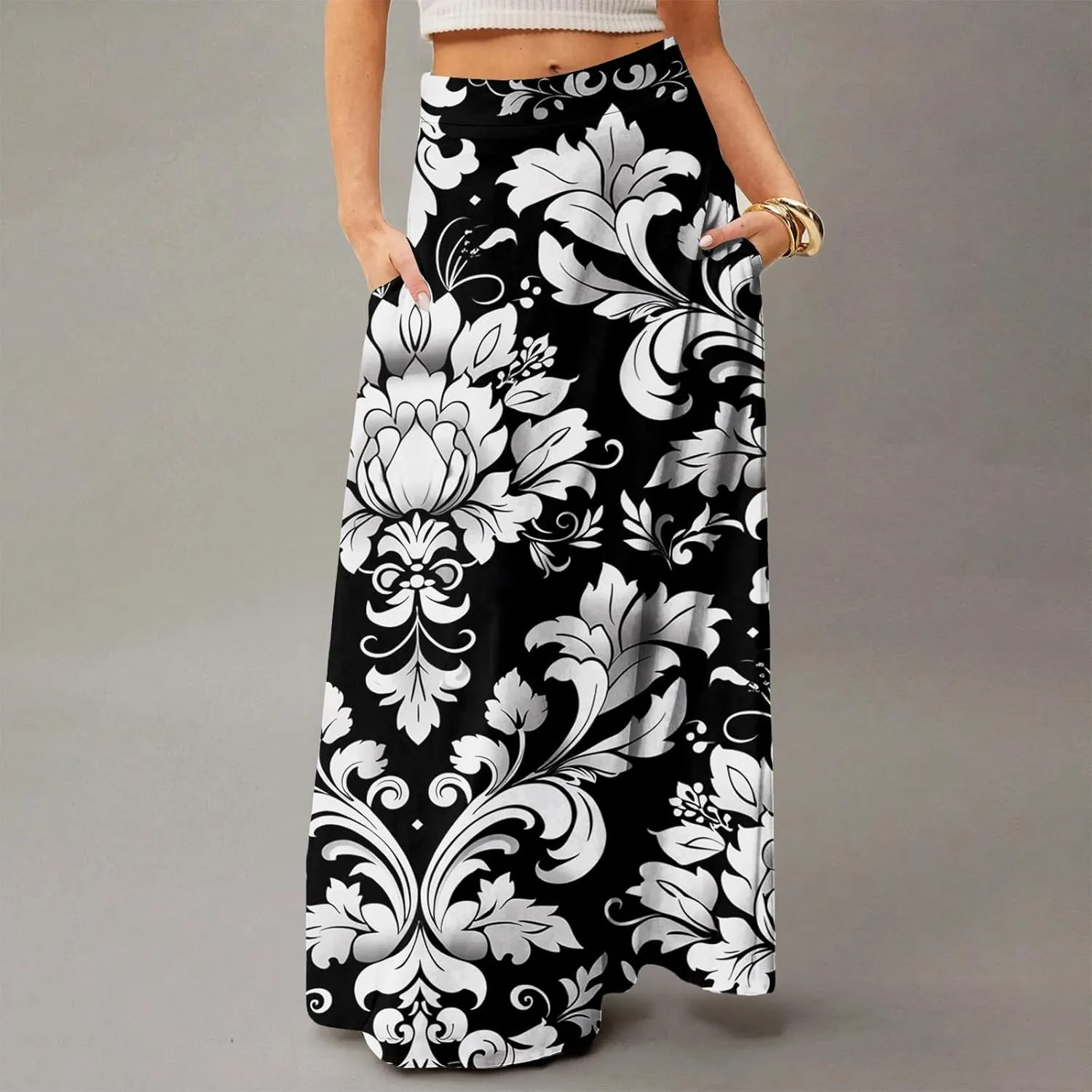 Beach Skirts for Women, Summer Elegantes Maxi Casual Trendy Womens Skirts