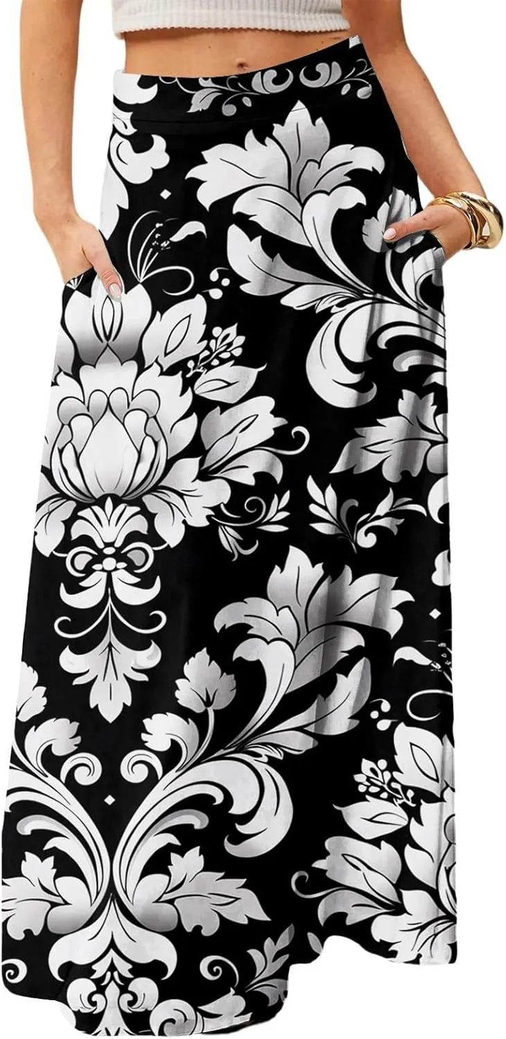 Beach Skirts for Women, Summer Elegantes Maxi Casual Trendy Womens Skirts