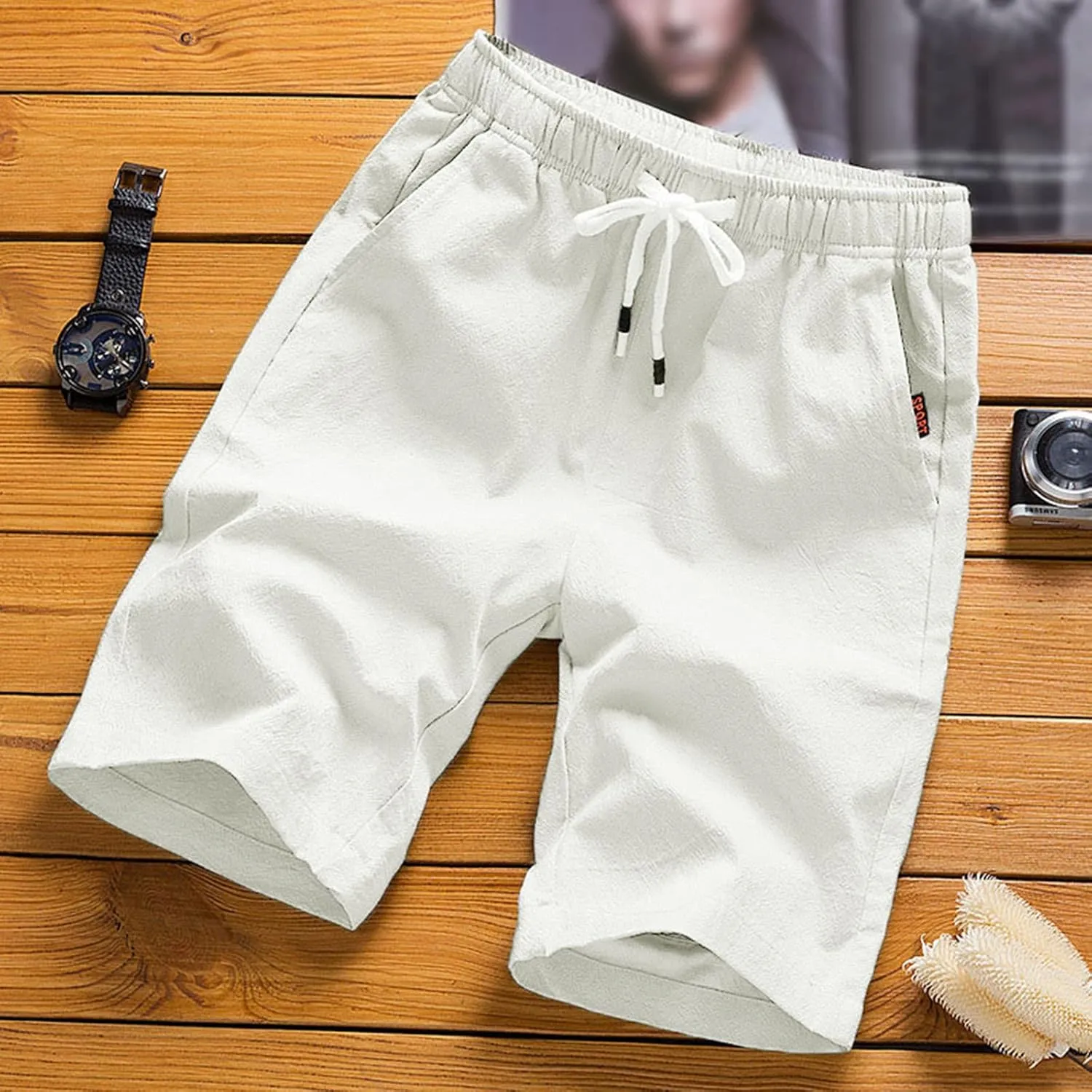 Board Shorts Mens Quick Dry Swim Trunks 9 Inch Men's Drawstring Long Bathing Suit for Men Swimwear Surf No Liner