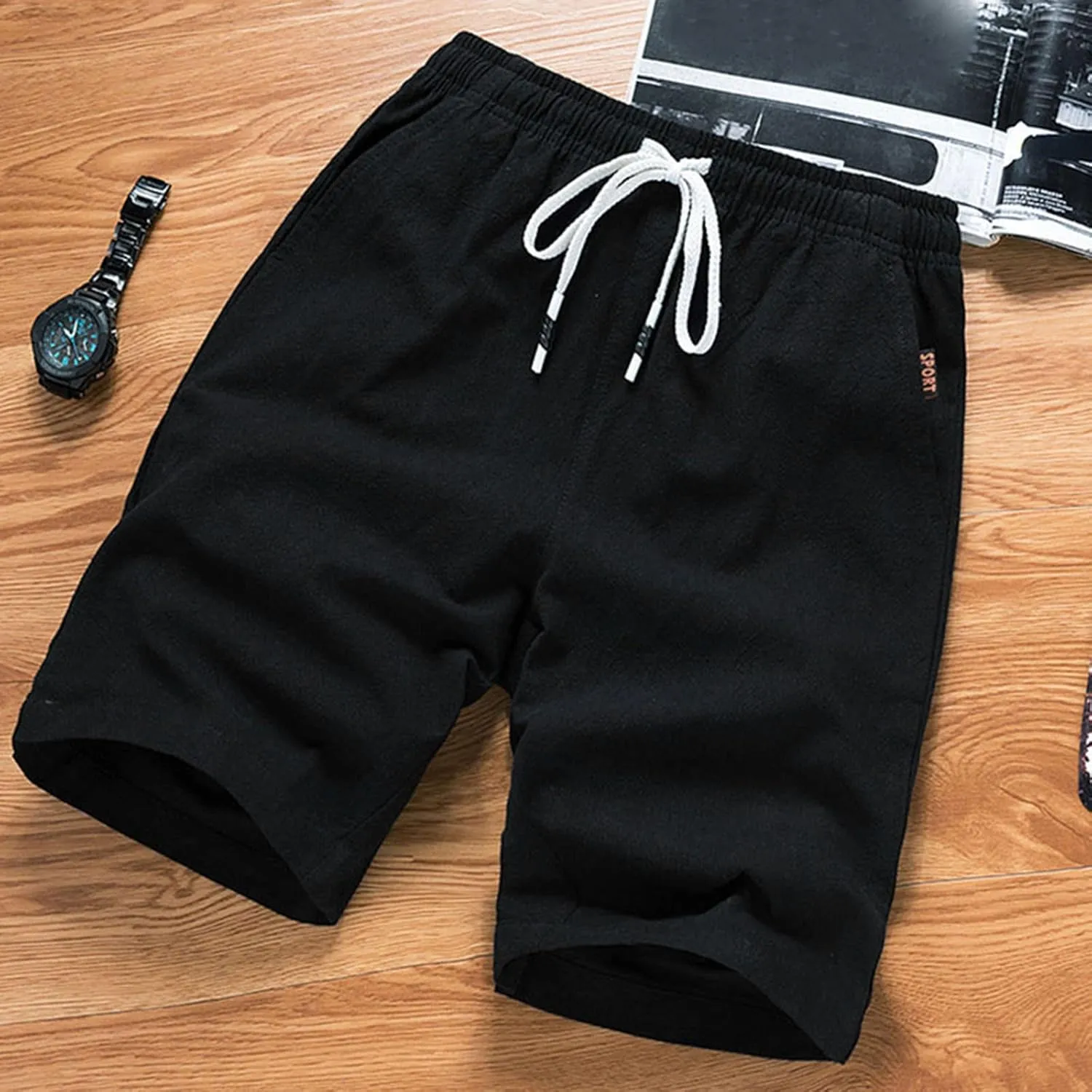 Board Shorts Mens Quick Dry Swim Trunks 9 Inch Men's Drawstring Long Bathing Suit for Men Swimwear Surf No Liner