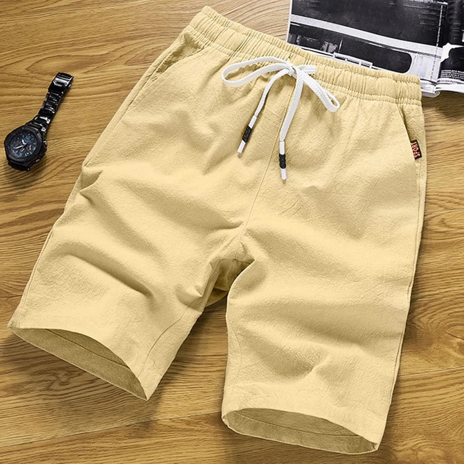Board Shorts Mens Quick Dry Swim Trunks 9 Inch Men's Drawstring Long Bathing Suit for Men Swimwear Surf No Liner