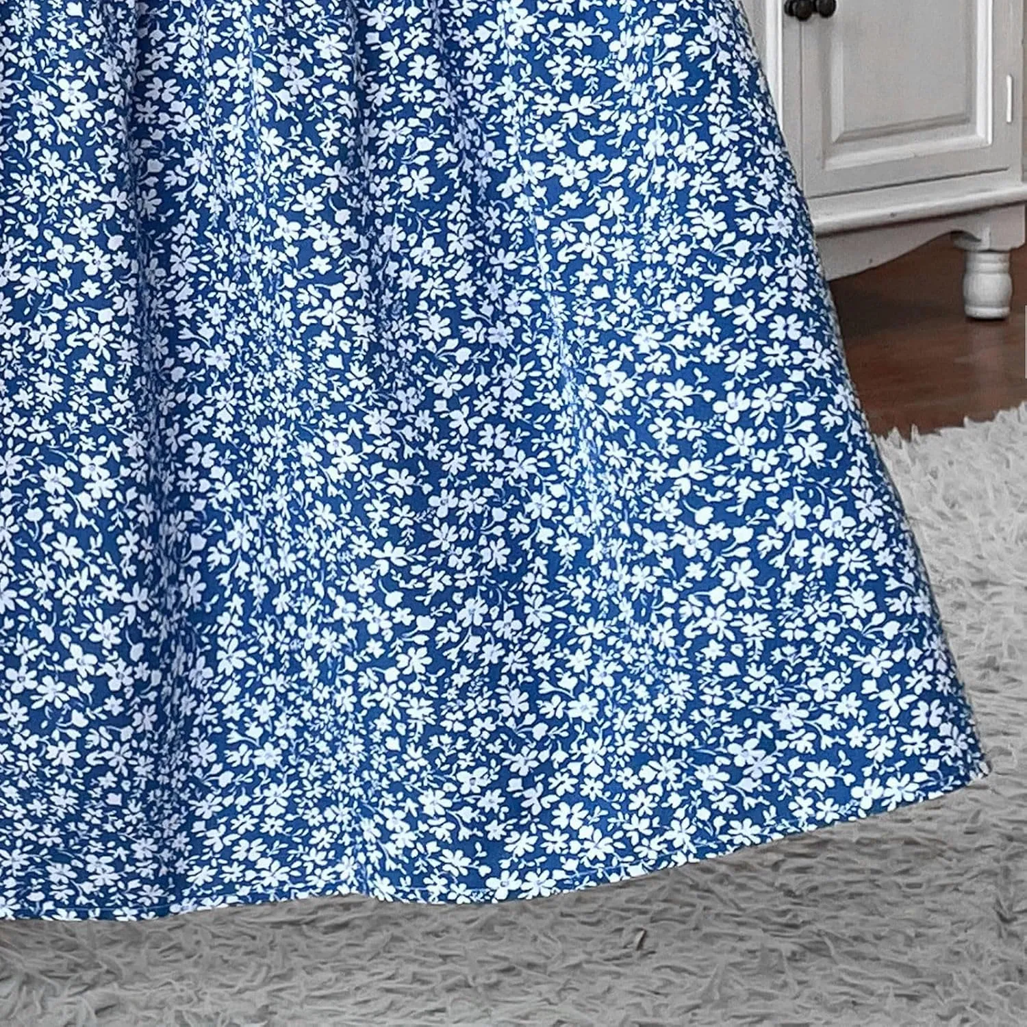 Boho Skirts for Women 2025 Casual Flowy Elastic Waist Summer Maxi Skirts Comfy Soft Trendy Pleated Floral Skirt