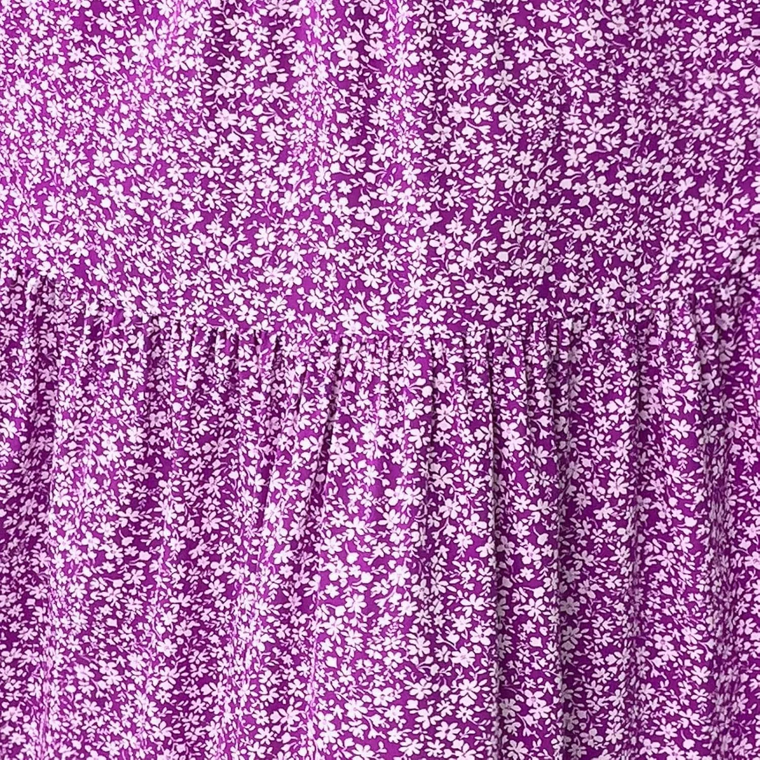Boho Skirts for Women 2025 Casual Flowy Elastic Waist Summer Maxi Skirts Comfy Soft Trendy Pleated Floral Skirt