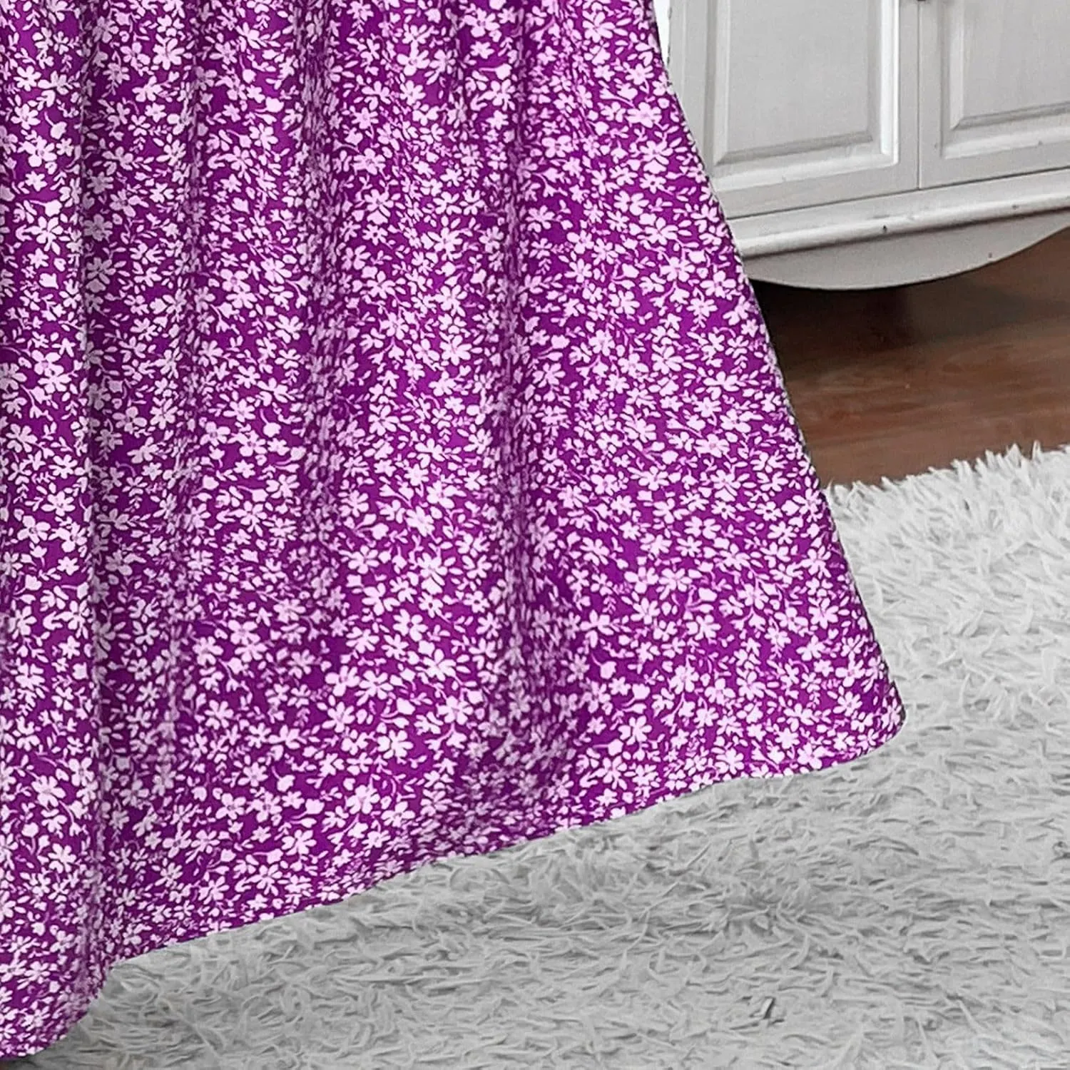 Boho Skirts for Women 2025 Casual Flowy Elastic Waist Summer Maxi Skirts Comfy Soft Trendy Pleated Floral Skirt
