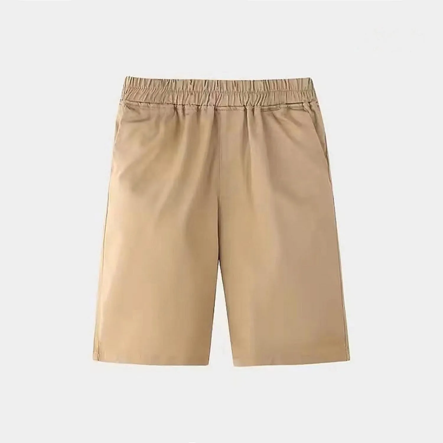 Boy's Casual Shorts Summer Cotton Classic Fit Elastic Waist Beach Shorts with Pockets Toddler Infant Boy Shorts