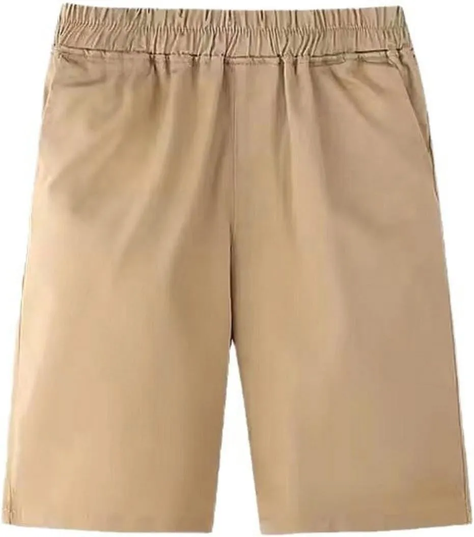 Boy's Casual Shorts Summer Cotton Classic Fit Elastic Waist Beach Shorts with Pockets Toddler Infant Boy Shorts
