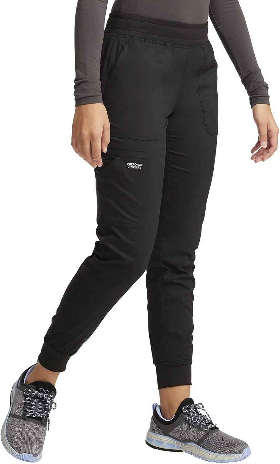 Cherokee Jogger Pants for Women with Mid Rise WW115