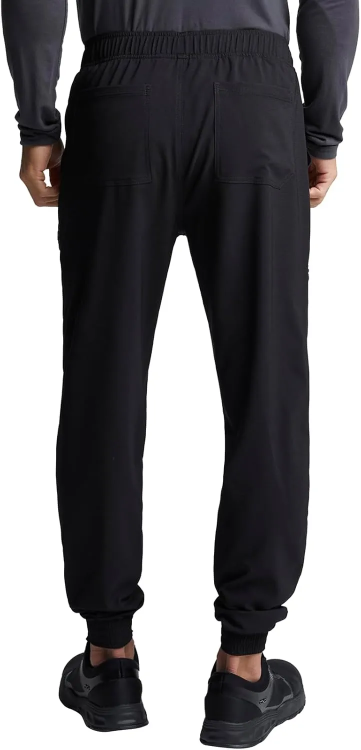 Cherokee Men's Mid Rise Pull-on Jogger Scrubs Pant