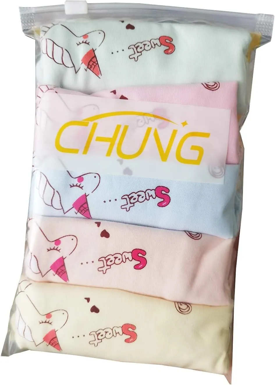 CHUNG Toddler Little Girls Kids Briefs Panties Soft Cotton Boyshort Underwear Pack Big Girl Daily Cute Pattern