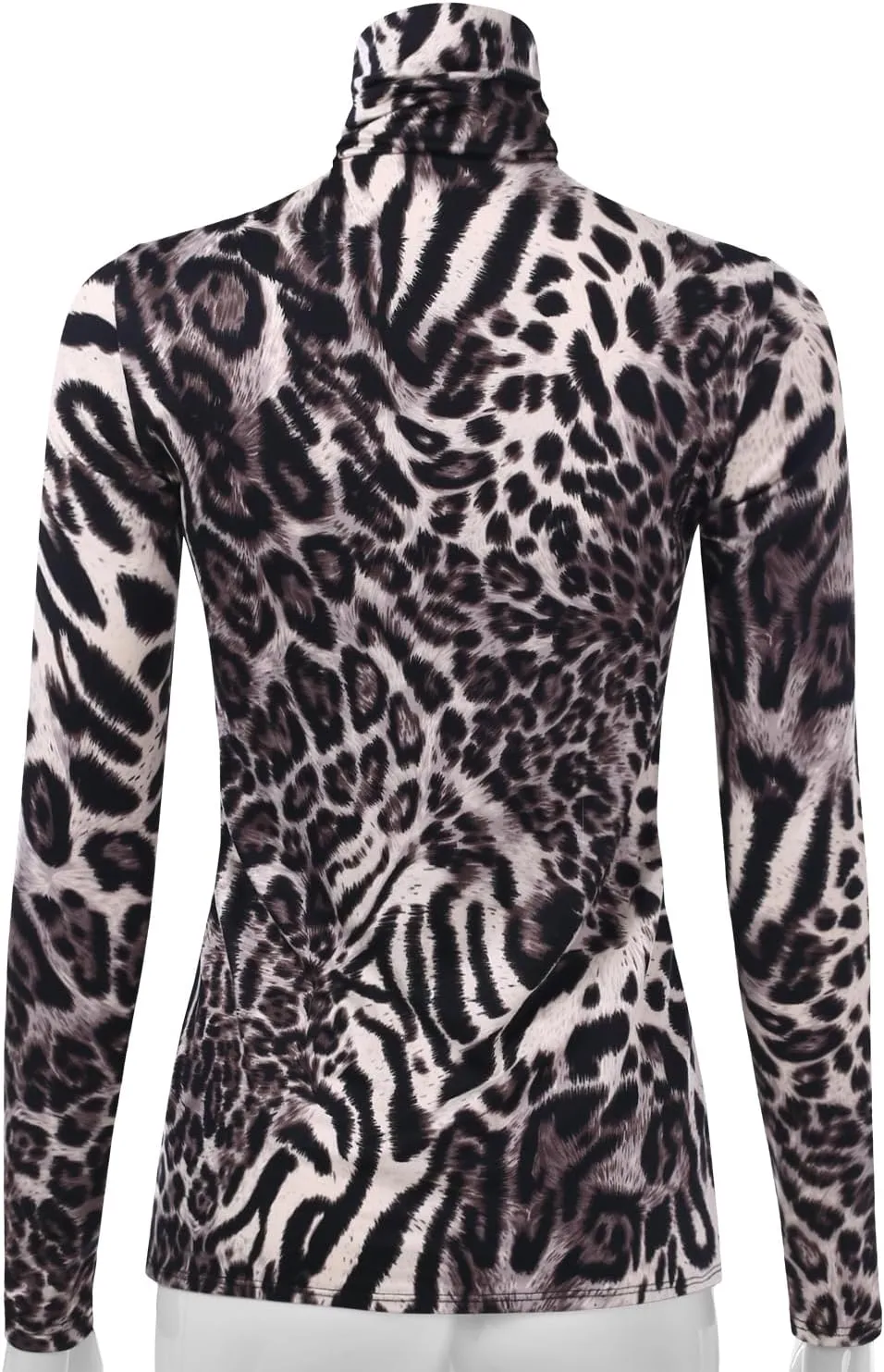 EIMIN Women's Long Sleeve Turtleneck Light Weight Pullover Slim Fit T-Shirts Top (S-3XL)