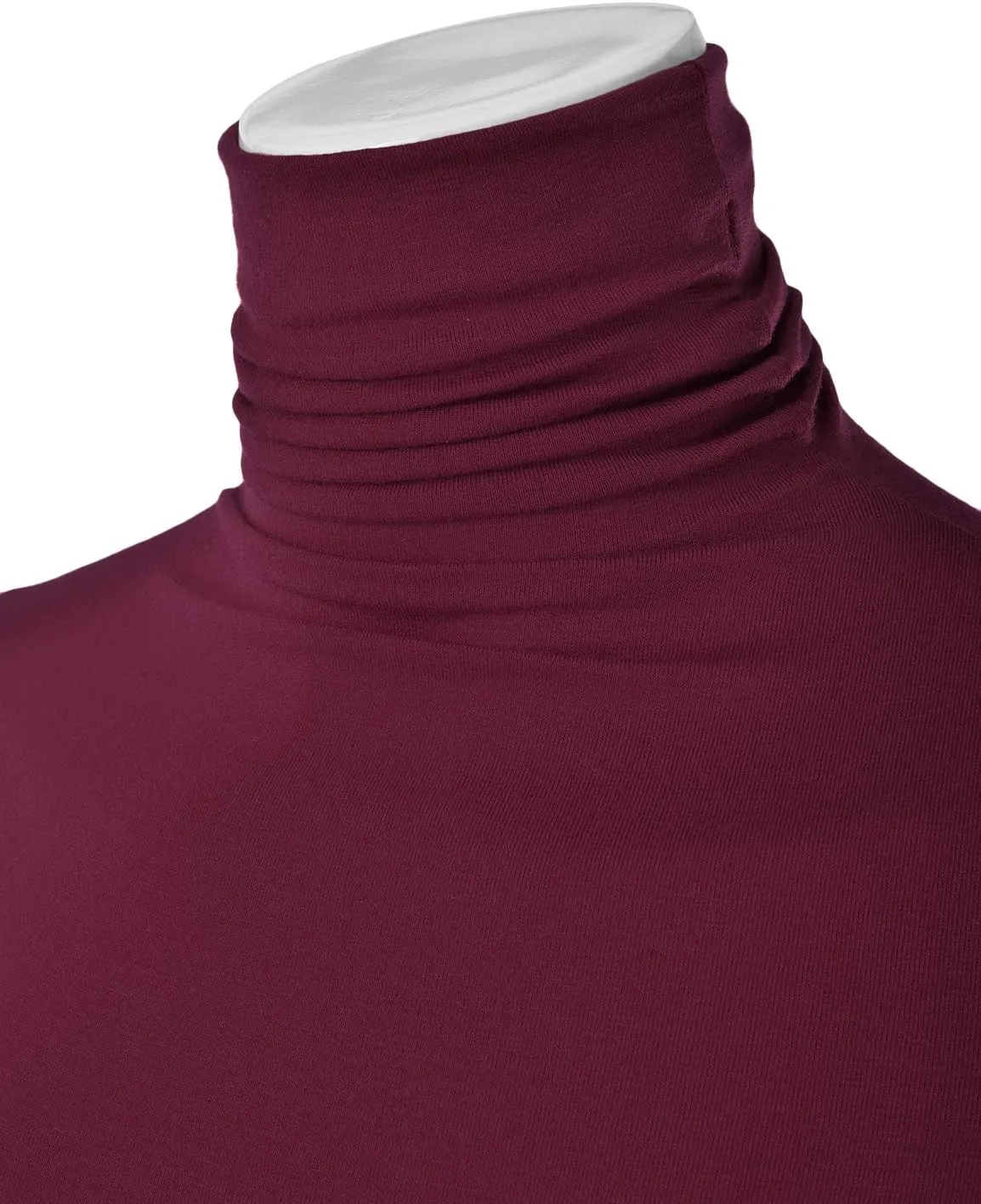EIMIN Women's Long Sleeve Turtleneck Light Weight Pullover Slim Fit T-Shirts Top (S-3XL)