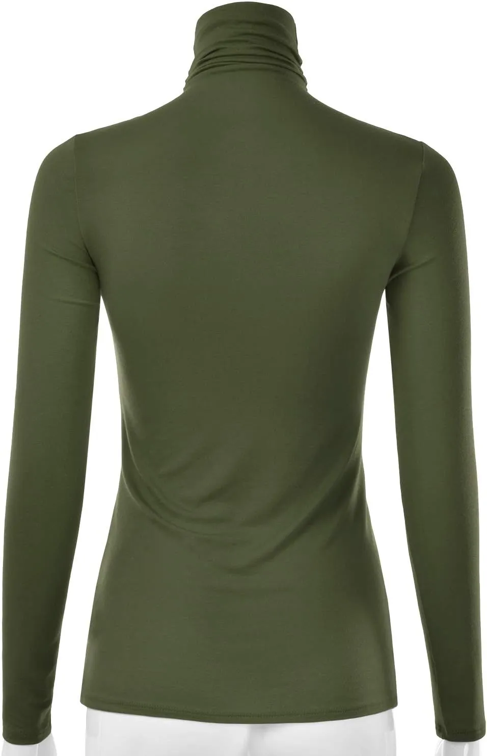 EIMIN Women's Long Sleeve Turtleneck Light Weight Pullover Slim Fit T-Shirts Top (S-3XL)