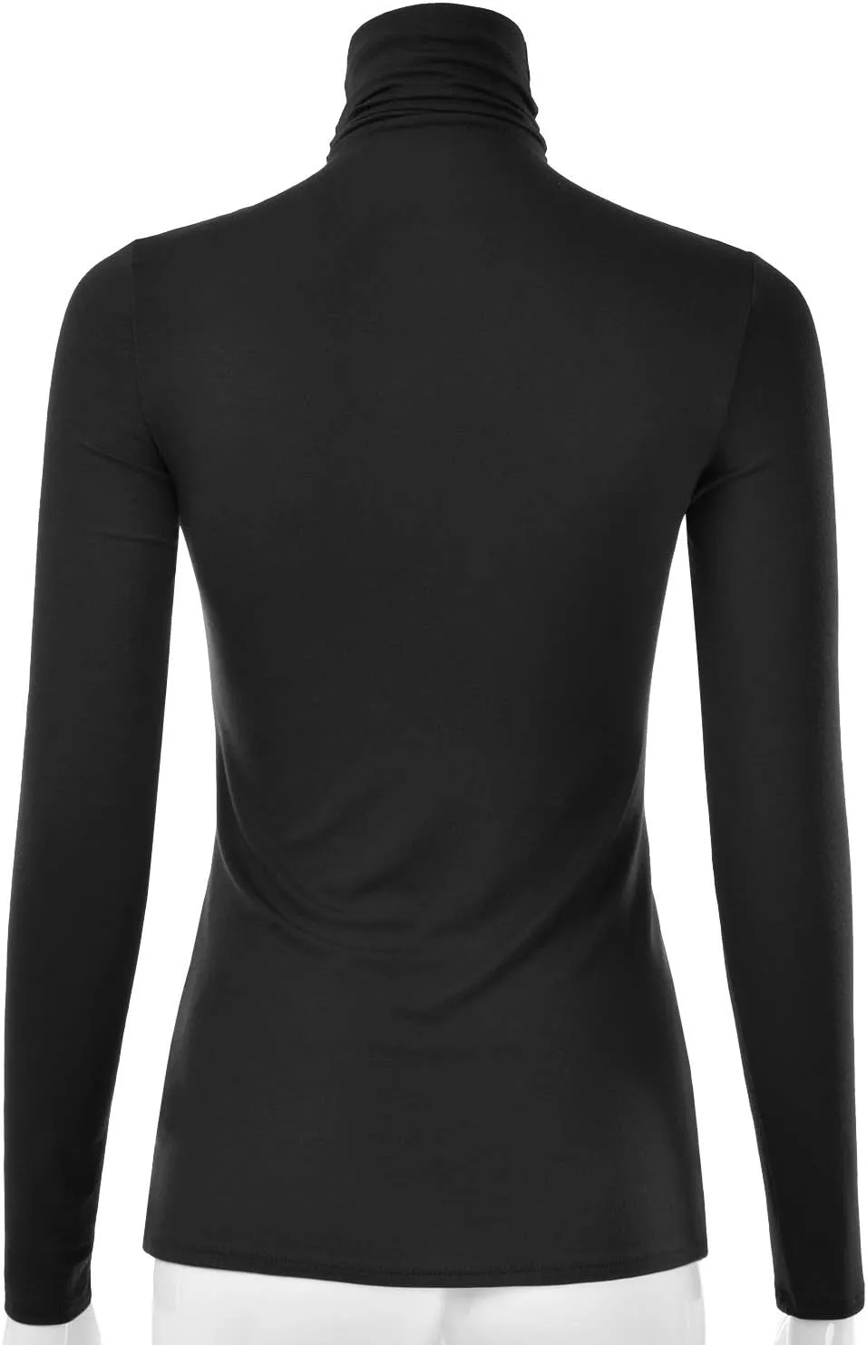EIMIN Women's Long Sleeve Turtleneck Light Weight Pullover Slim Fit T-Shirts Top (S-3XL)