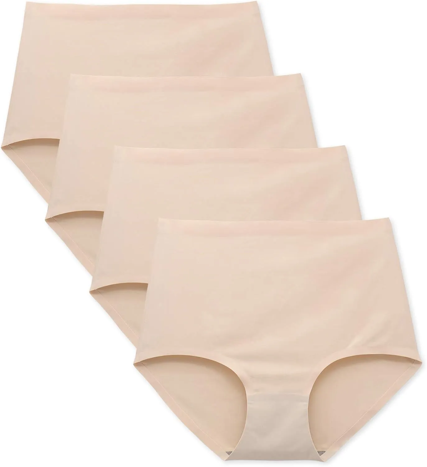 FallSweet No Show High Waist Briefs Underwear for Women Seamless Panties Multi Pack