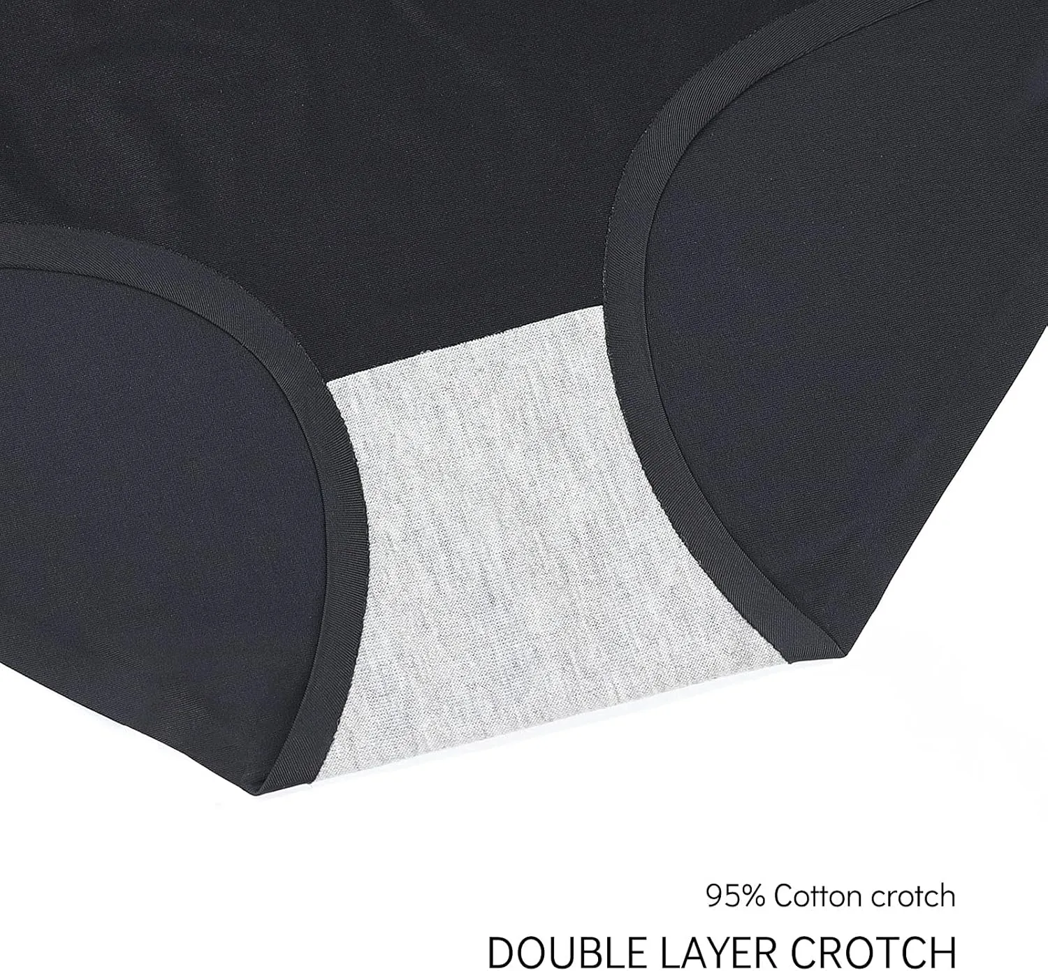 FallSweet No Show High Waist Briefs Underwear for Women Seamless Panties Multi Pack