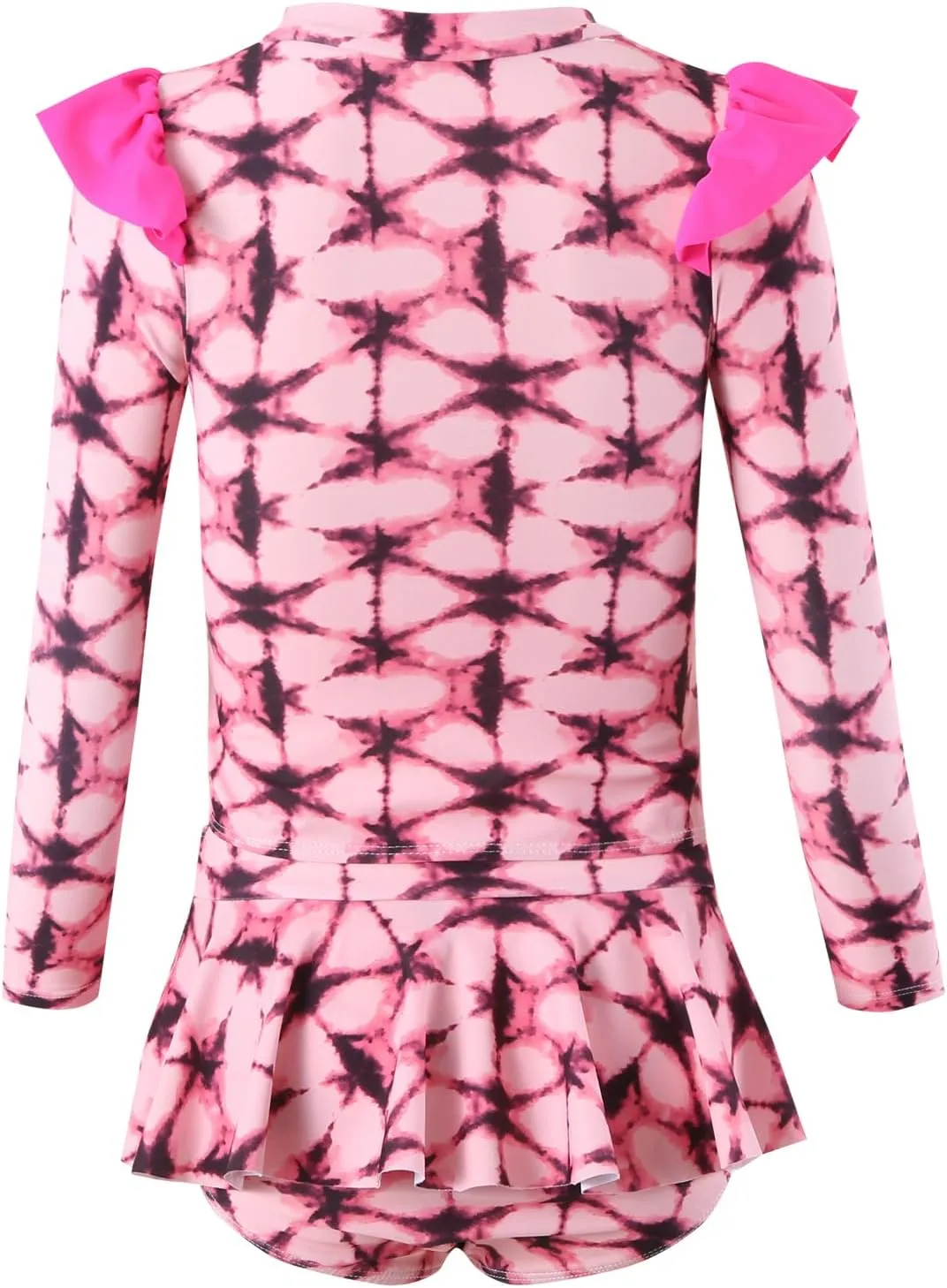 Family Matching Swimsuits Mommy and Me Swimwear Ruffled Printed Bathing Suits and Swim Trunks Sets Girl Beachwear