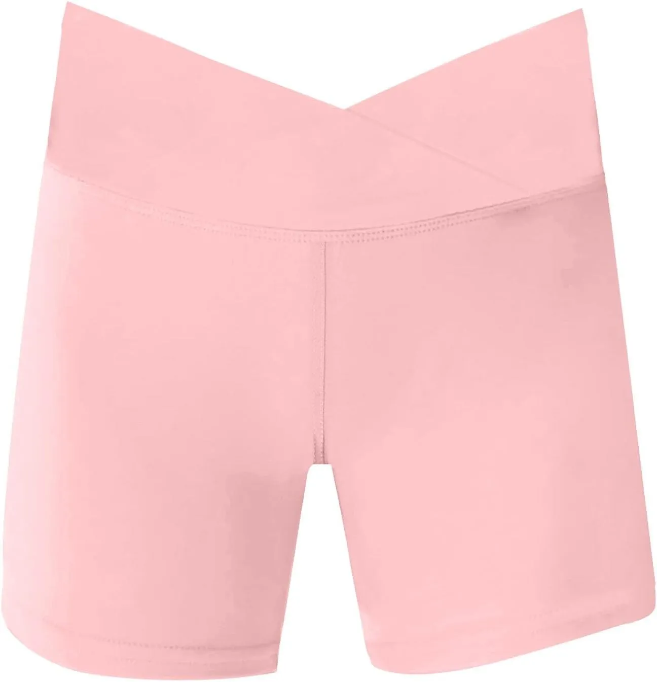 Girls Boys B𝗶ke Shorts Volleyball Spandex Shorts Kids Pull on Dance Yoga Workout Athletic Running Compression Short