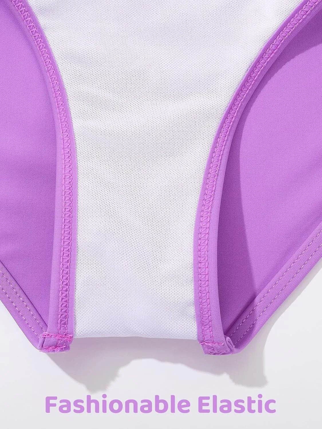 Girls Swimsuit 3 Piece High Waist Sport Bathing Suit Quick Dry Bikini Tankini Sets with Shorts for 7-16
