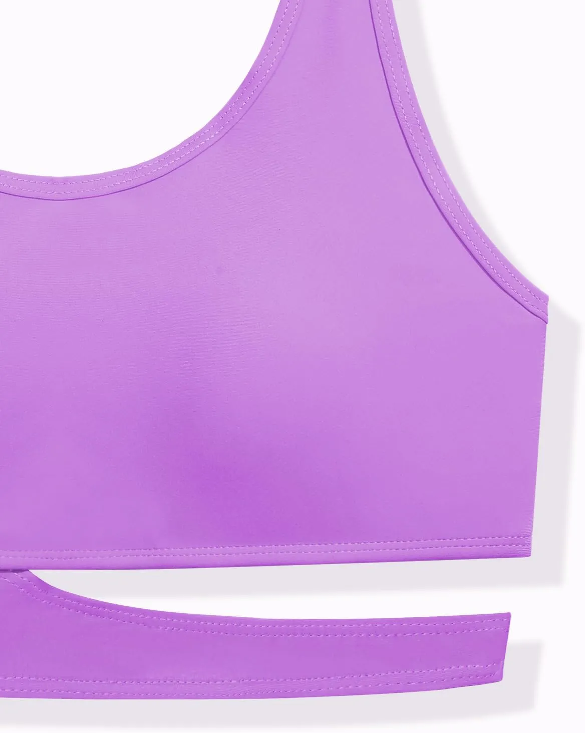 Girls Swimsuit 3 Piece High Waist Sport Bathing Suit Quick Dry Bikini Tankini Sets with Shorts for 7-16