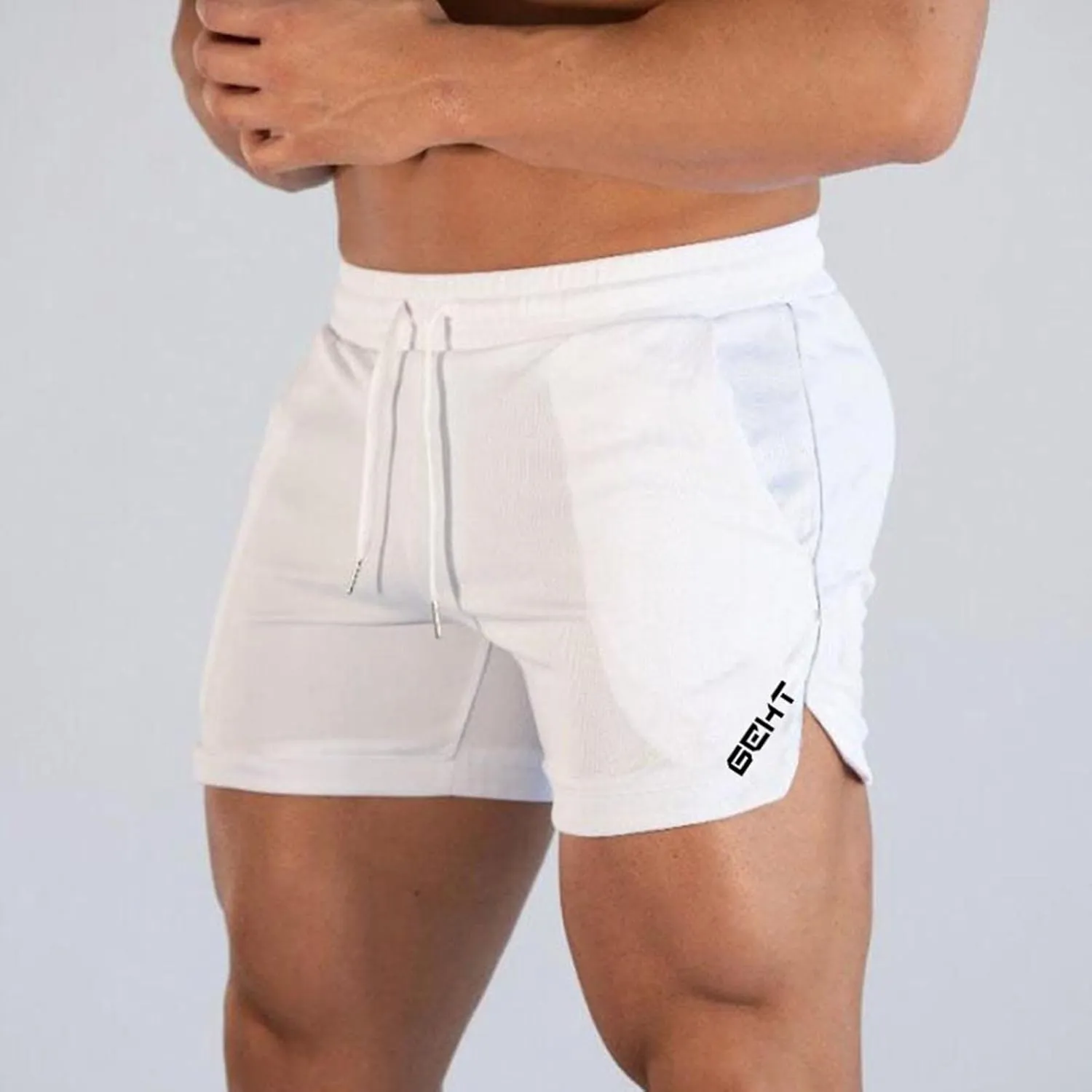 Gym Shorts Men 5 Inch Quick Dry Lightweight Athletic Short Pants Elastic Waist Bodybuilding Training Running Shorts