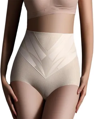 High Waist Seamless Liquid Ice Silk Shaping Pants, Women's Tummy Control Butt Lifting Underpants Briefs
