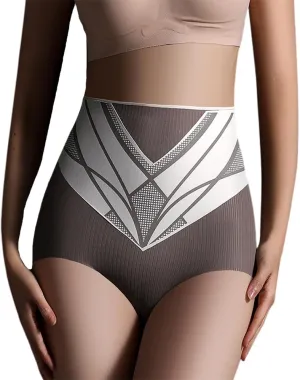 High Waist Seamless Liquid Ice Silk Shaping Pants, Women's Tummy Control Butt Lifting Underpants Briefs