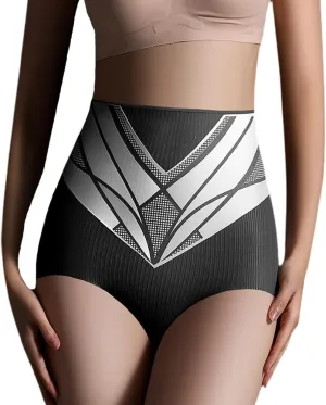 High Waist Seamless Liquid Ice Silk Shaping Pants, Women's Tummy Control Butt Lifting Underpants Briefs
