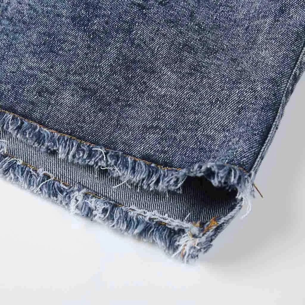 High Waisted Jeans Shorts for Women Skinny Stretchy Denim Shorts Casual Summer Frayed Raw Hem Ripped Short Jeans
