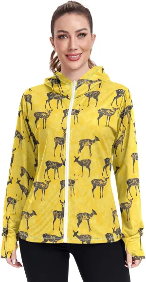 Hoodies Woman with Thumb Holes Plain t Shirts UPF 50  Protection Plain Sweatshirt Hiking Outdoor