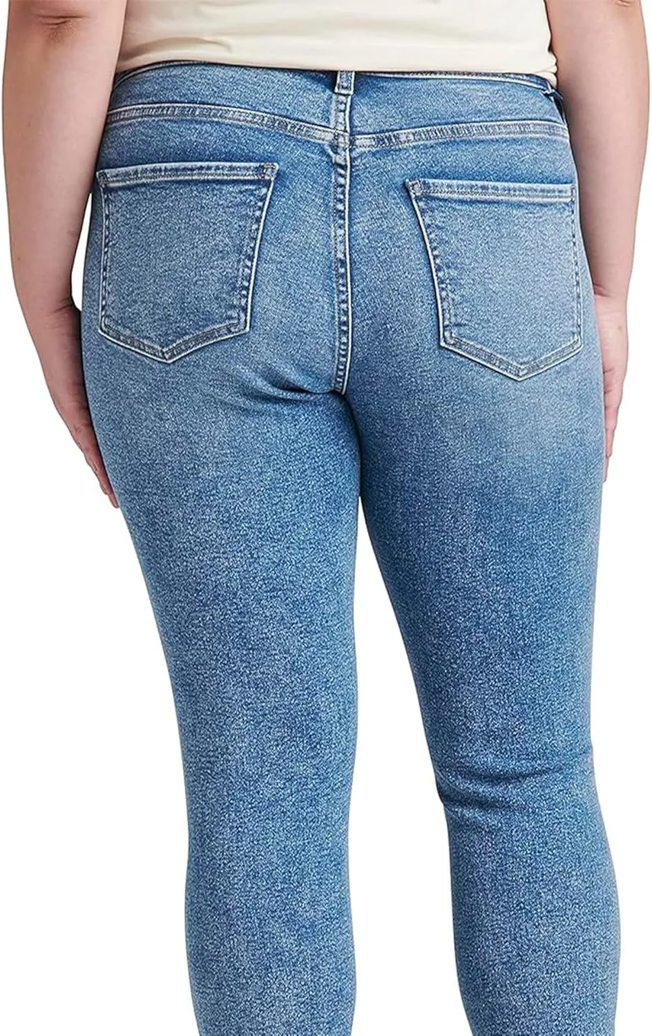 JAG Women's Plus Size Carter Mid Rise Girlfriend Jeans
