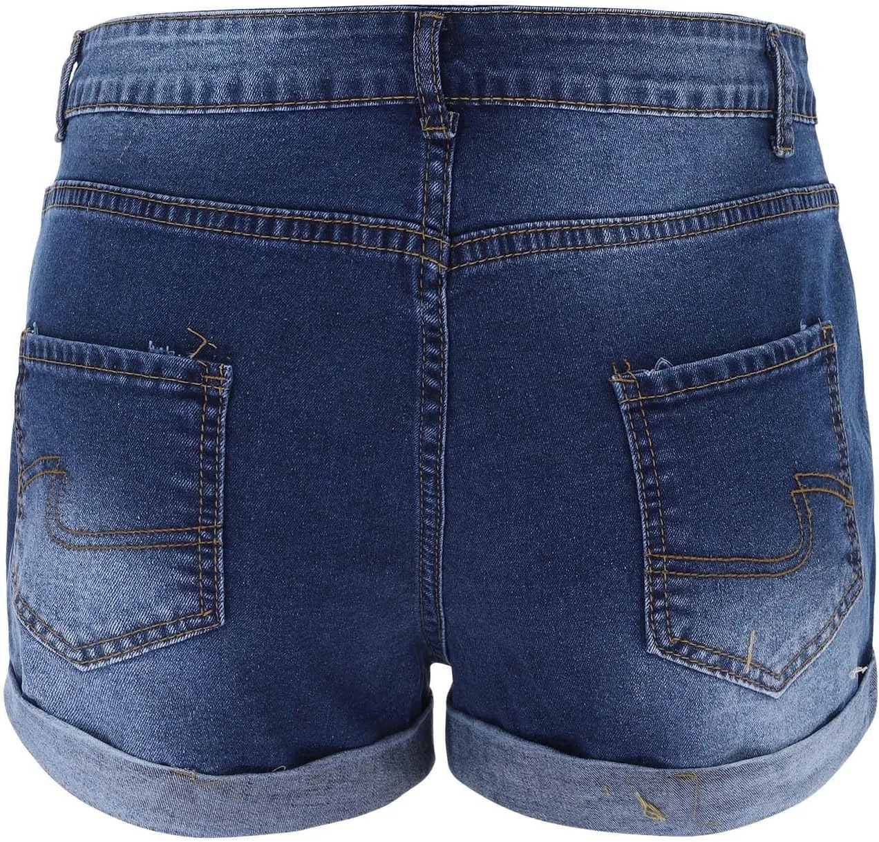 Jean Shorts Women Casual High Waisted Womens Denim Shorts Frayed Raw Hem Stretchy Shorts for Women
