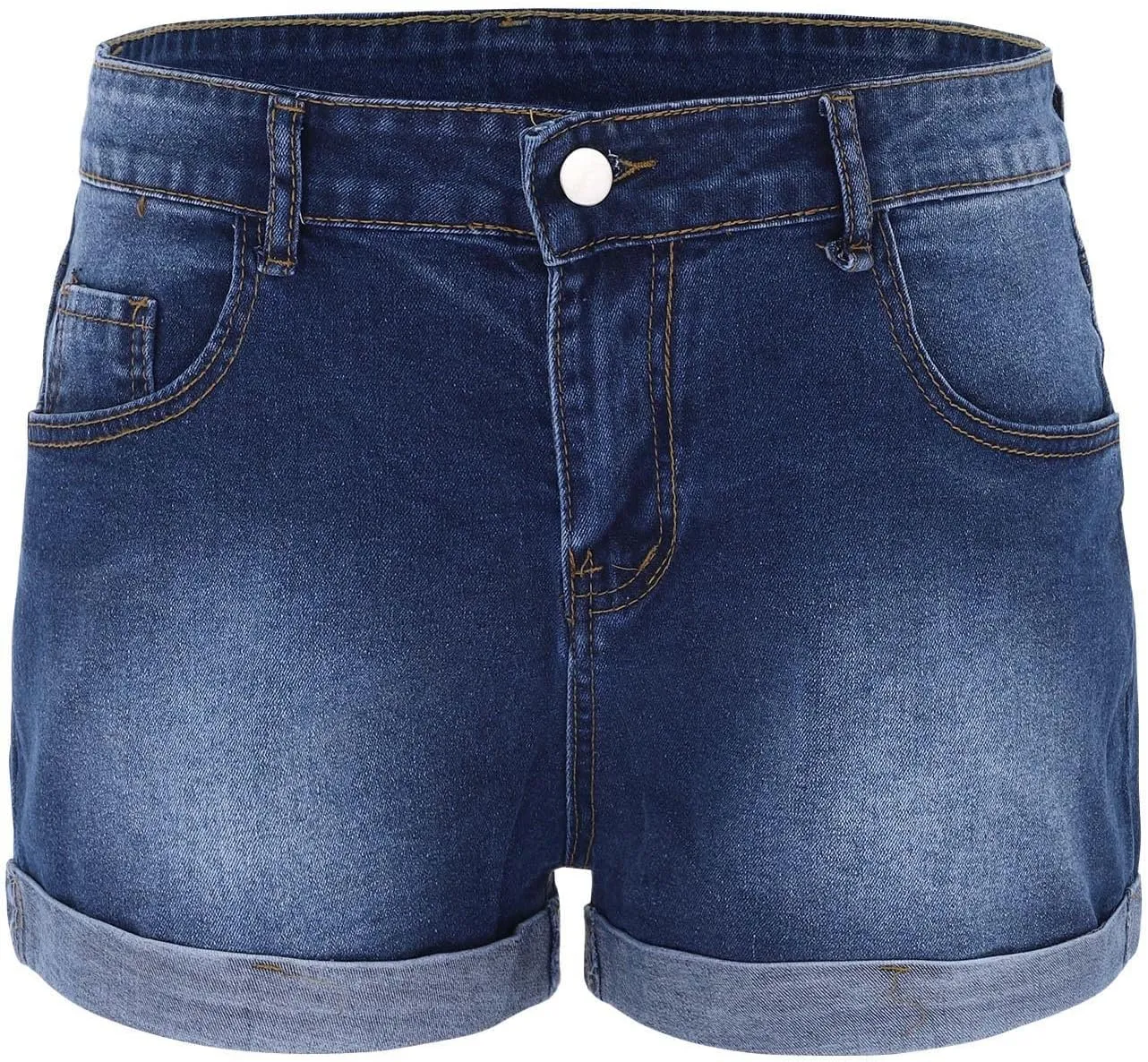 Jean Shorts Women Casual High Waisted Womens Denim Shorts Frayed Raw Hem Stretchy Shorts for Women