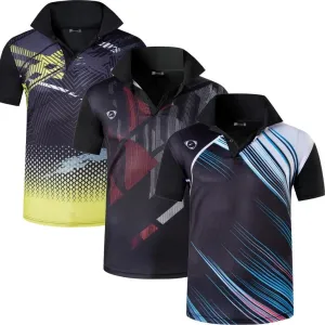 jeansian Men's 3 Packs Ourdoor Sport Quick Dry Polo T-Shirt Tee Tshirt Golf Tennis Bowling Fit LSL195