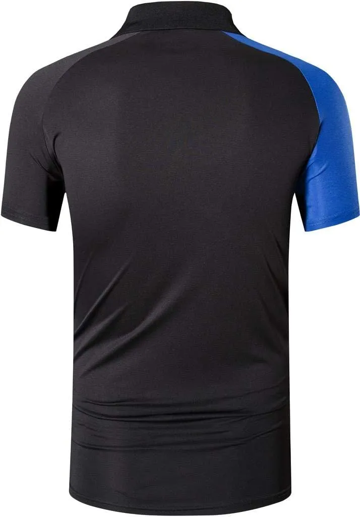 jeansian Men's 3 Packs Ourdoor Sport Quick Dry Polo T-Shirt Tee Tshirt Golf Tennis Bowling Fit LSL195