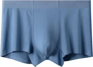 JEKE-DG Men's Boxer Briefs Ice Silk Cotton Modal Seamless Panties Underwear Soft Comfortable Underwear Trunks