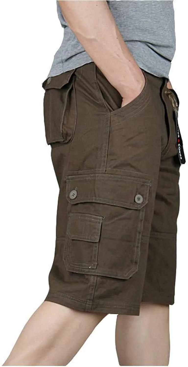Khaki Shorts Men and Pants Leisure Color Fashion Men's Solid Summer Men's pants Big Mens Shorts Lightweight Cargo