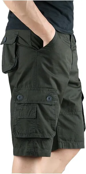 Khaki Shorts Men and Pants Leisure Color Fashion Men's Solid Summer Men's pants Big Mens Shorts Lightweight Cargo