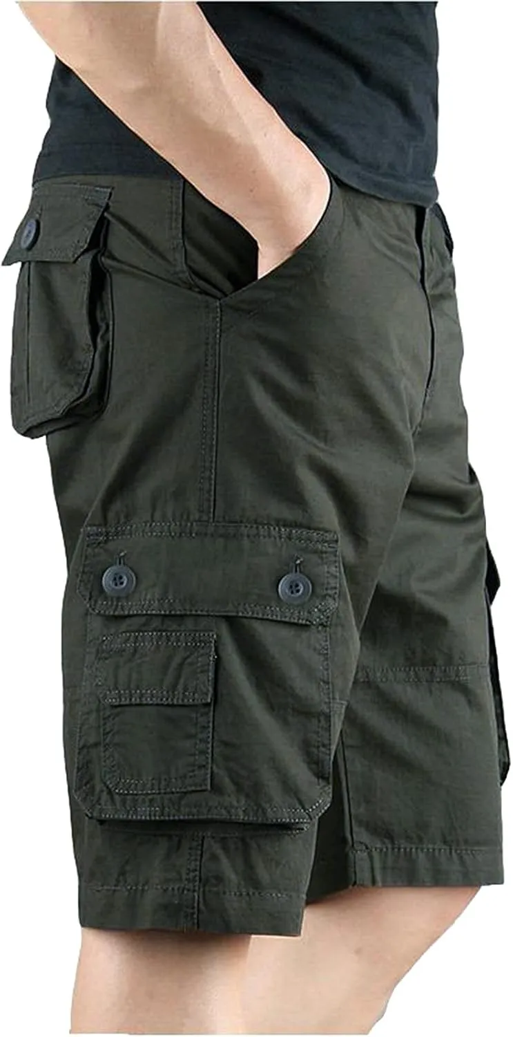 Khaki Shorts Men and Pants Leisure Color Fashion Men's Solid Summer Men's pants Big Mens Shorts Lightweight Cargo