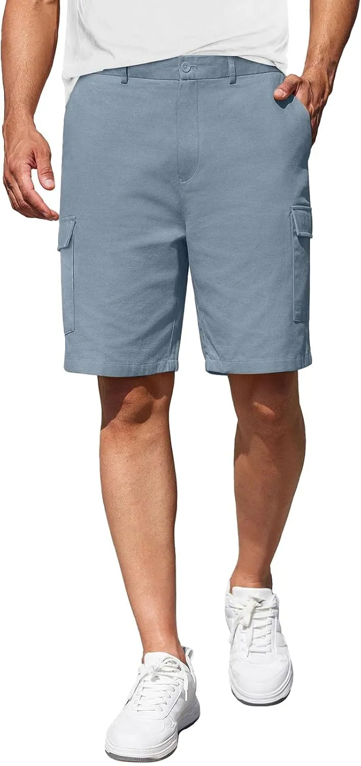 Khaki Shorts Men and Pants Leisure Color Fashion Men's Solid Summer Men's pants Big Mens Shorts Lightweight Cargo