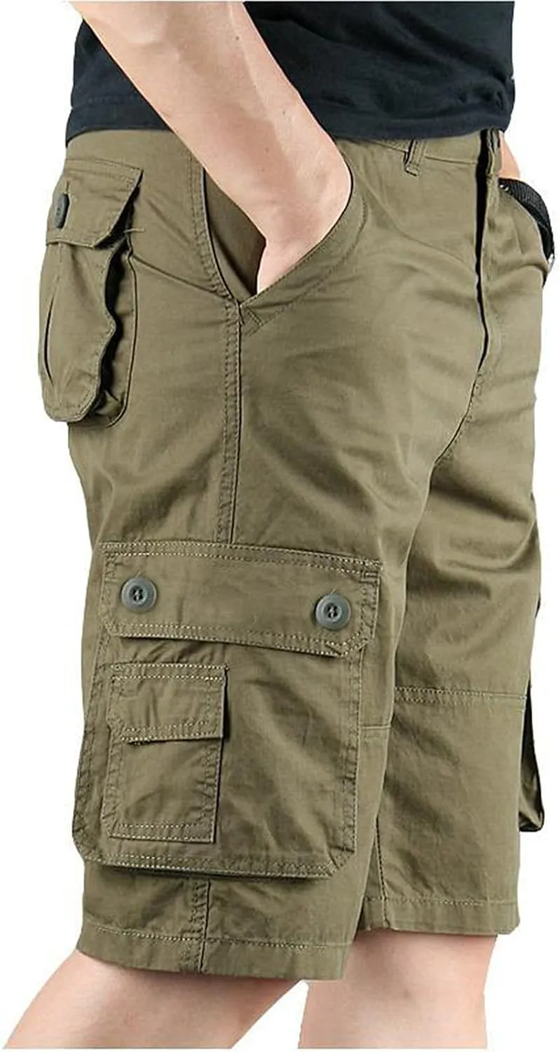Khaki Shorts Men and Pants Leisure Color Fashion Men's Solid Summer Men's pants Big Mens Shorts Lightweight Cargo