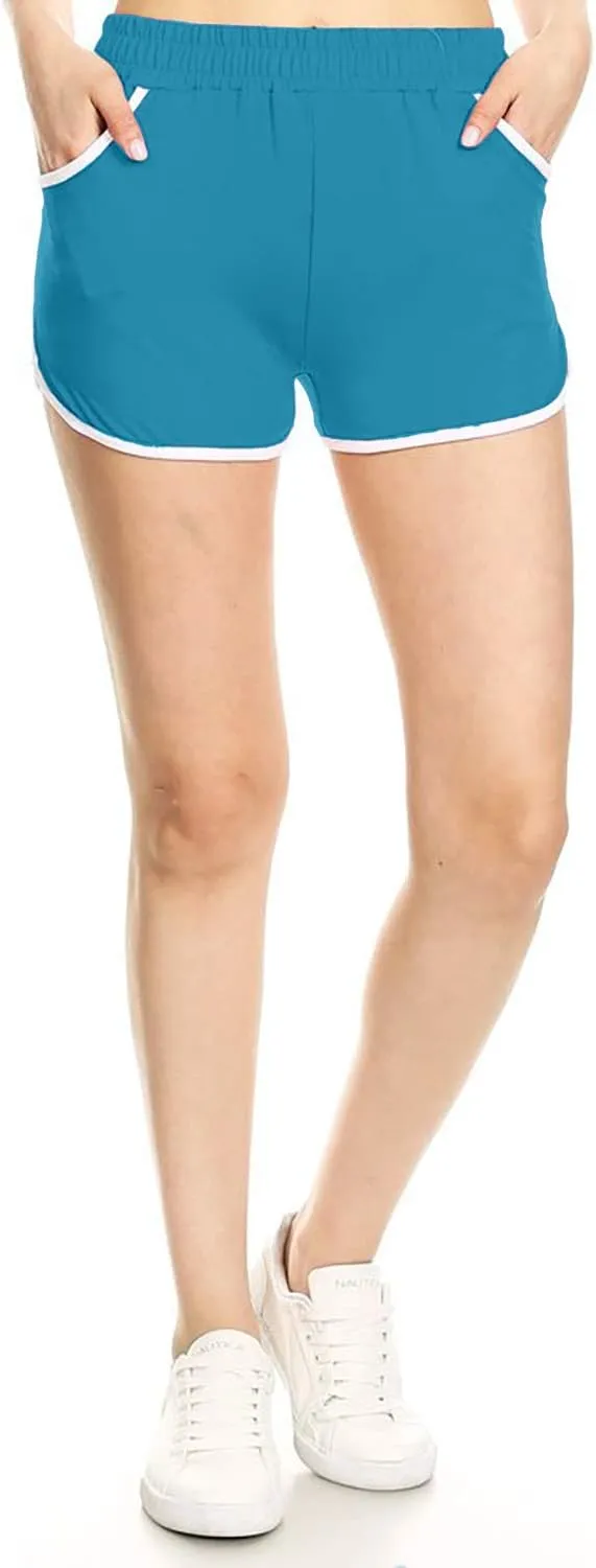 Leggings Depot Mid-Rise Fashion Shorts with Pockets