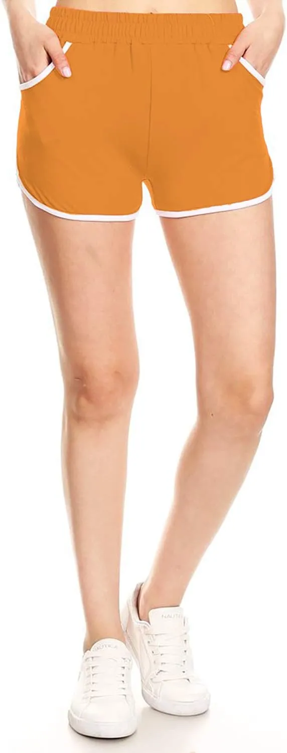 Leggings Depot Mid-Rise Fashion Shorts with Pockets