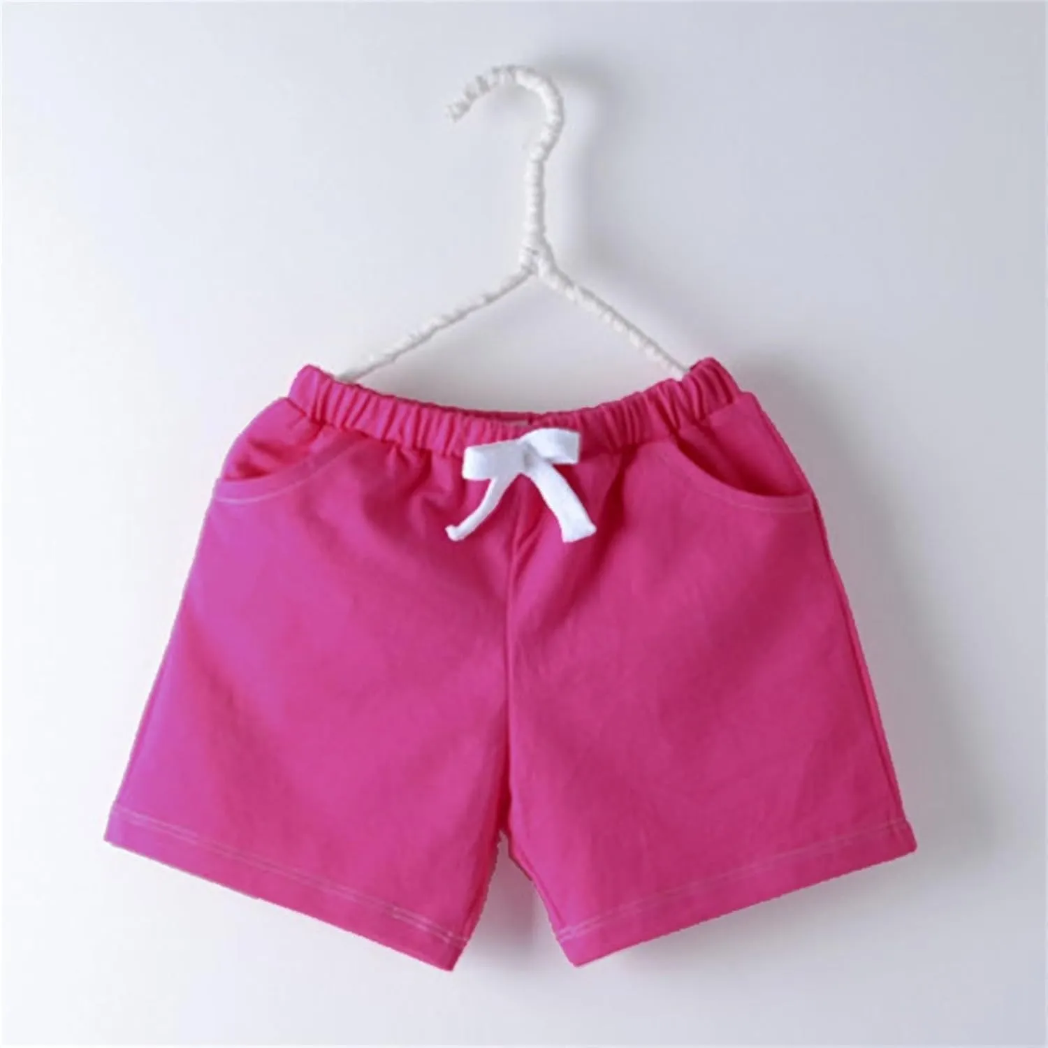 Little Boys Pull on Jogger Shorts Cotton Toddler Athletic Soccer Basketball Shorts Outdoor Quick Dry Hiking Pants