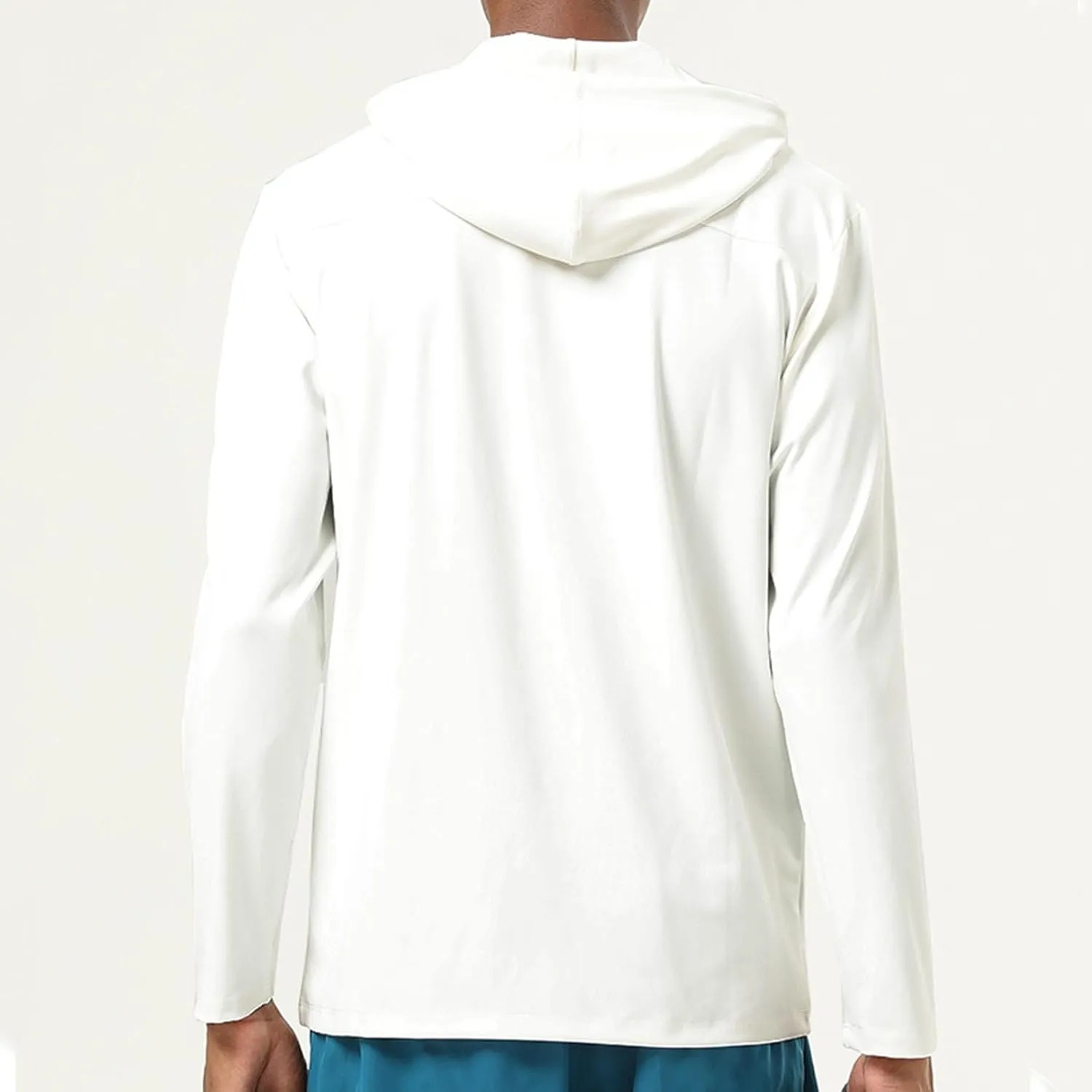 Long Sleeve Active Hoodie Lightweight Workout Upf 50  UV Sun Protection Hooded Fishing Sports Running Shirts for Men